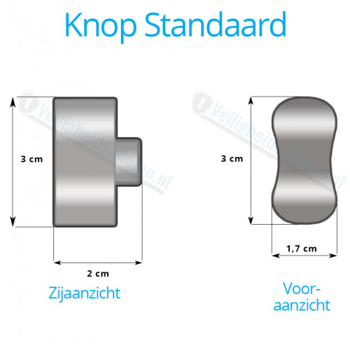 MC-Matrix-cilinder met kentrekbeveiliging-SKG3-KNOP-Maten